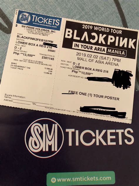 sm ticket|blackpink concert ticket.